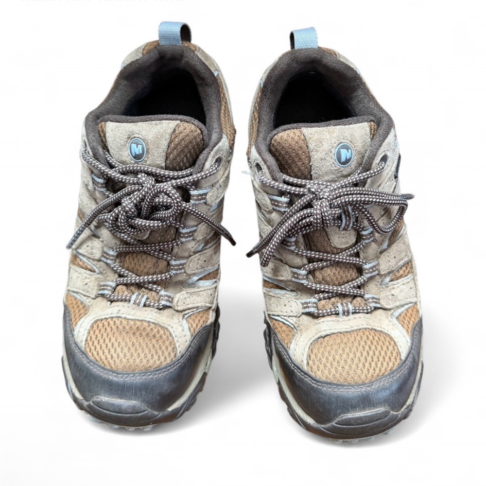 Merrell Moab 2 Women’s Size 8.5 Waterproof Hiking Shoes Drizzle Blue Vibram